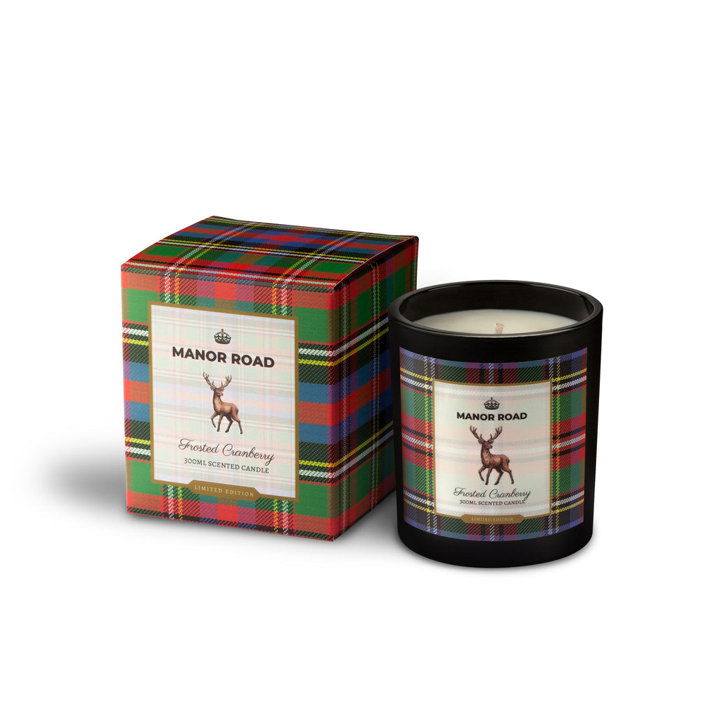 Manor Road Frosted Cranberry Candle - 300ml