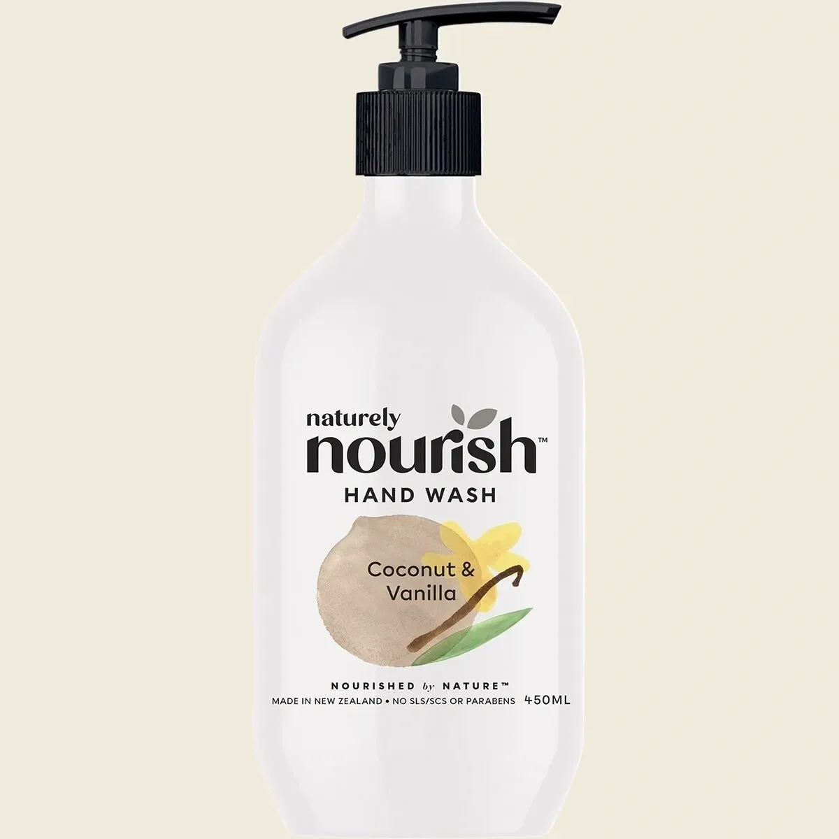 naturely nourish coconut and vanilla hand wash - 450ml home and kitchen product