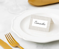 manor road linen pinstripe place cards x 45pk home and kitchen product