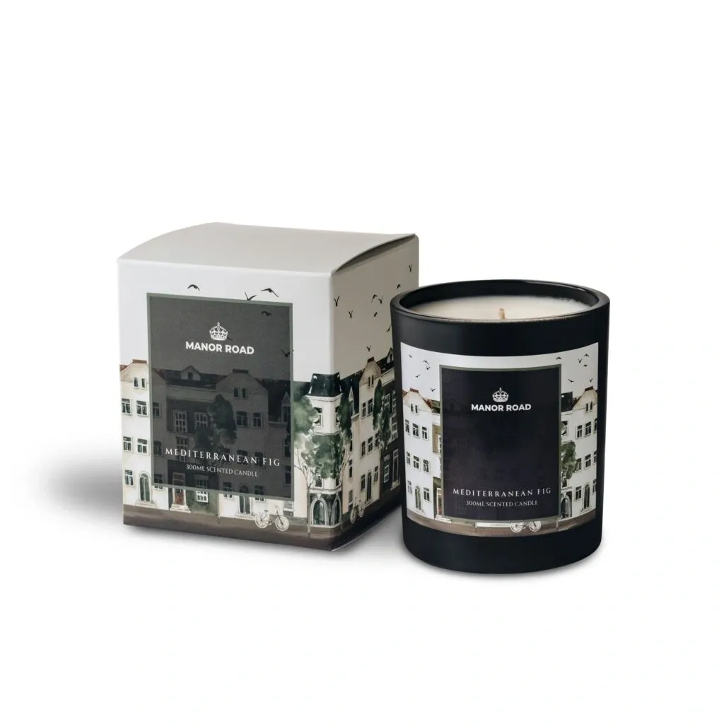 manor road mediterranean fig 25 candle 300ml home and kitchen product