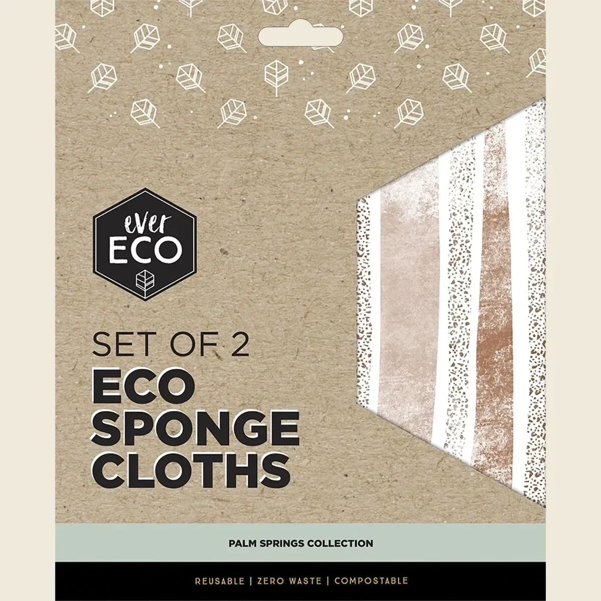 ever eco eco sponge cloths palm springs collection 2pk home and kitchen product