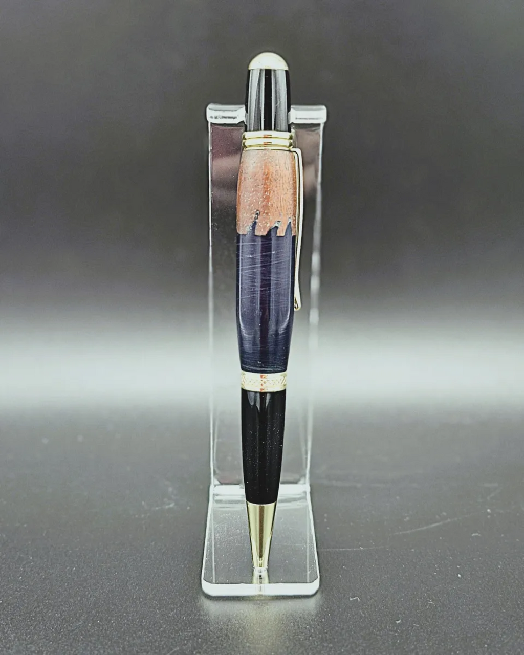 sierra twist pen - red cedar & resin handcrafted wooden gift product