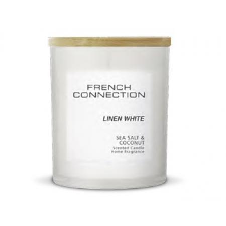 French Connection White Linen Candle - 200g