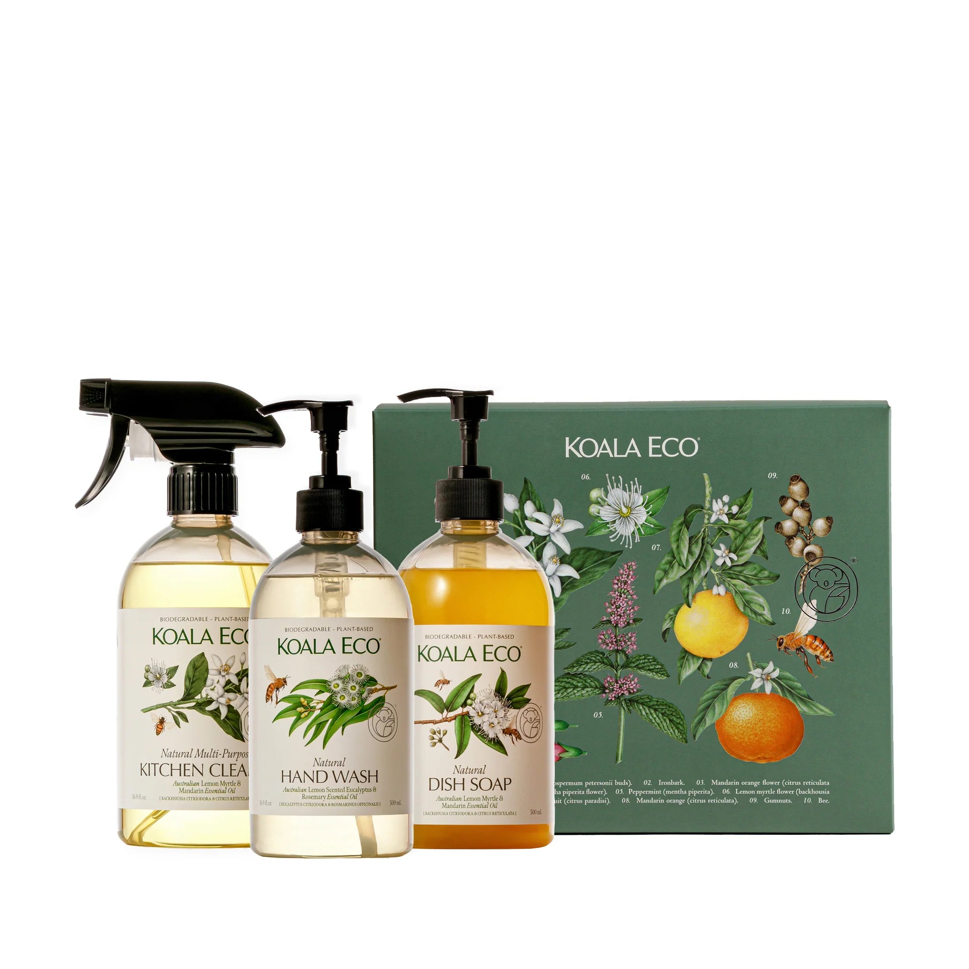 Koala Eco Gift Pack Hand Wash, Kitchen Cleaner & Dish Soap 3pk (Arriving 23rd April 2026)