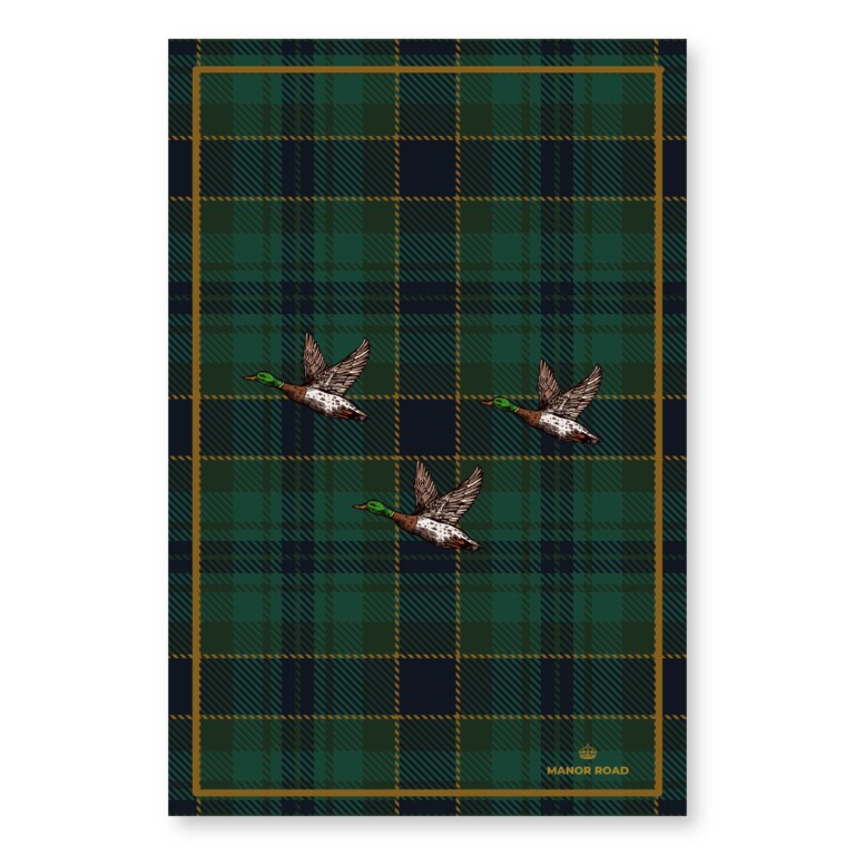 Microfiber Tea Towel - Flying Mallards