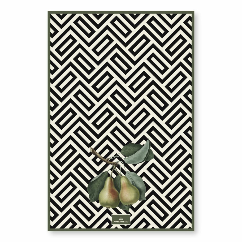 Microfiber Tea Towel - Provincial Pear