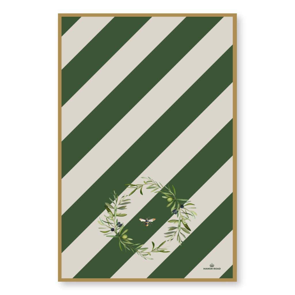 Microfiber Tea Towel - Olive and Bee
