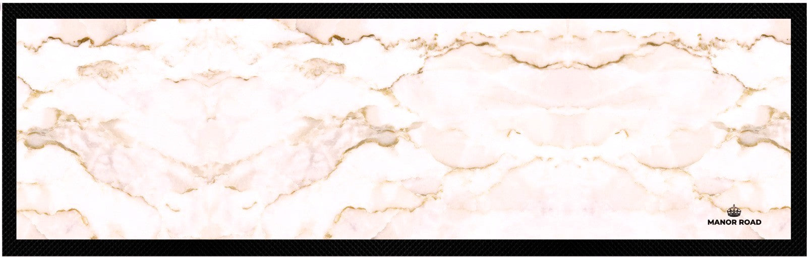 Large Bar Runner Mat – Beige Marble