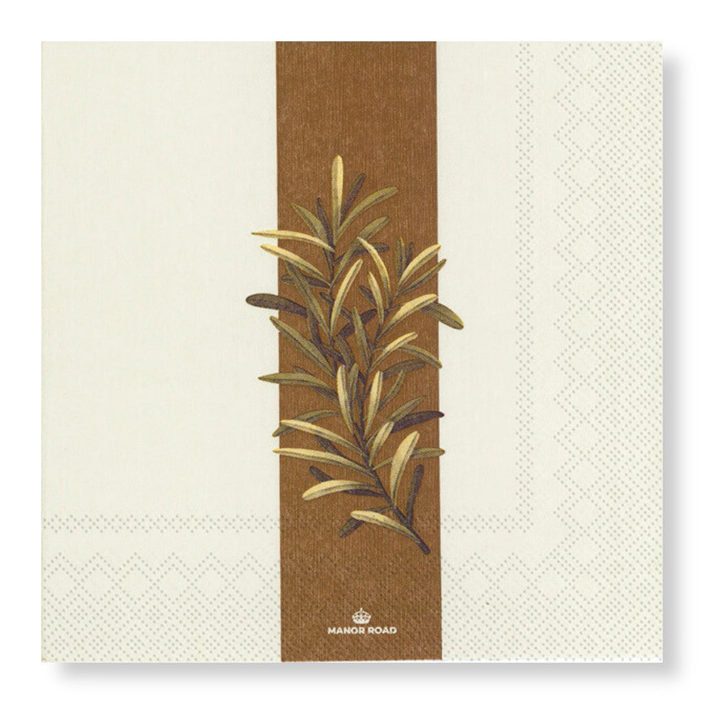 Rustic Rosemary Napkins - Dinner/Luncheon/Cocktail