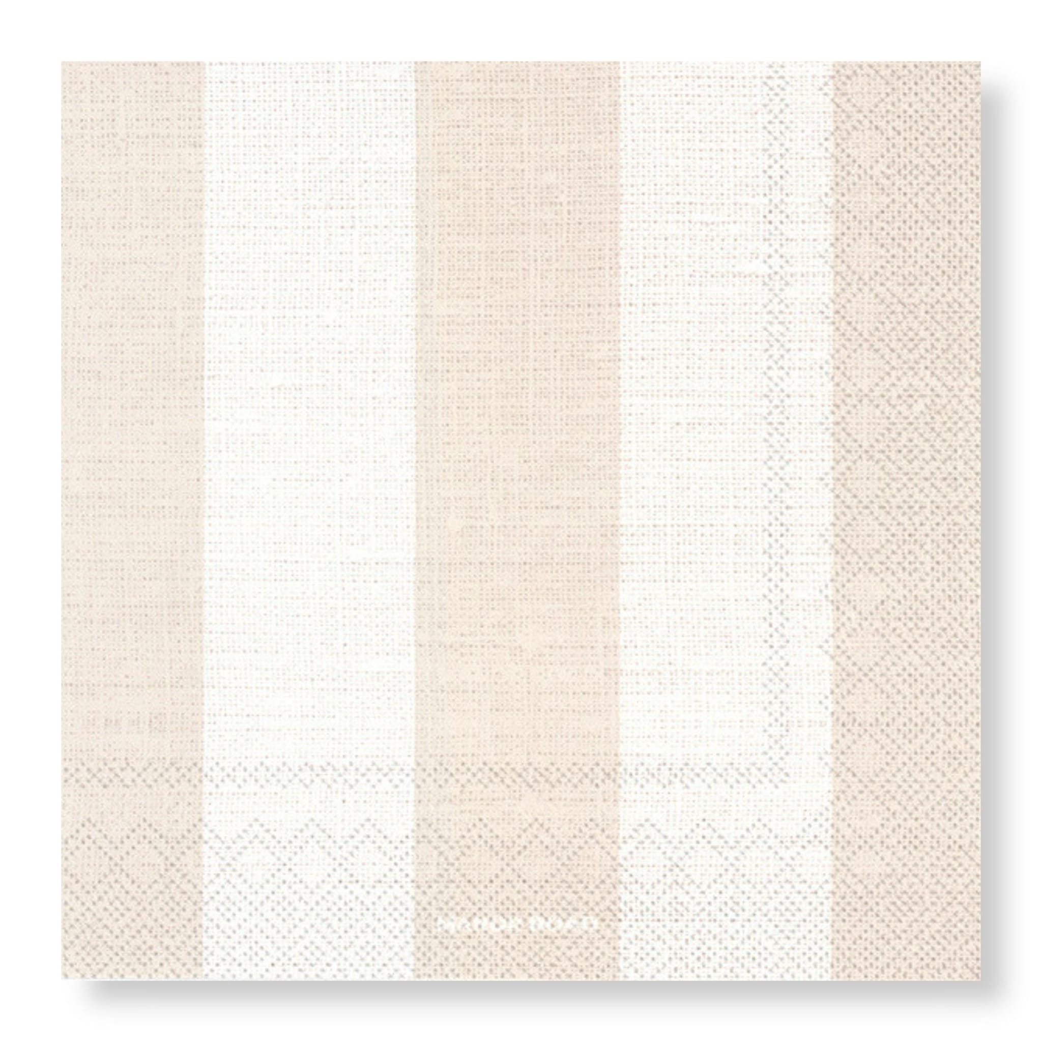 Naturals Stripe Napkins - Dinner / Luncheon / Cocktail