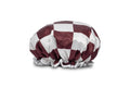 Manor Road Shower Cap - Bordeaux Checker