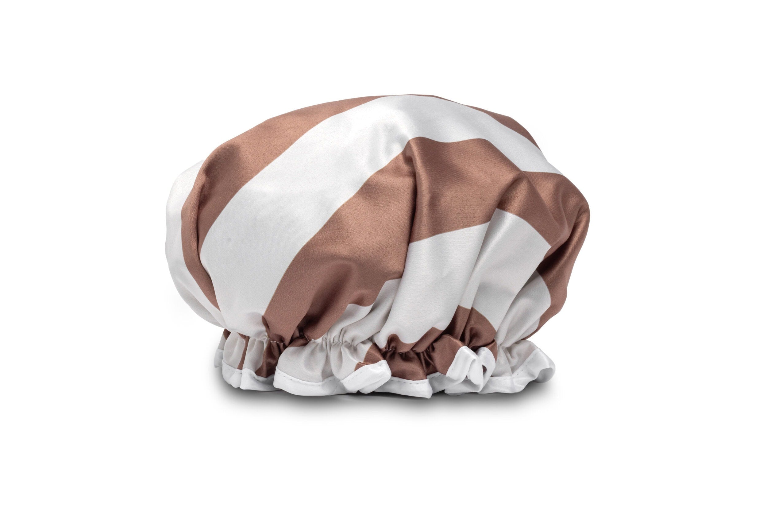 Manor Road Shower Cap - Tan Stripe