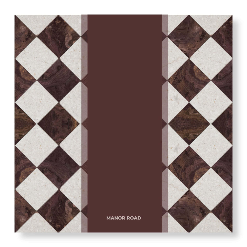 Marbled Bordeaux Napkins - Dinner / Luncheon / Cocktail