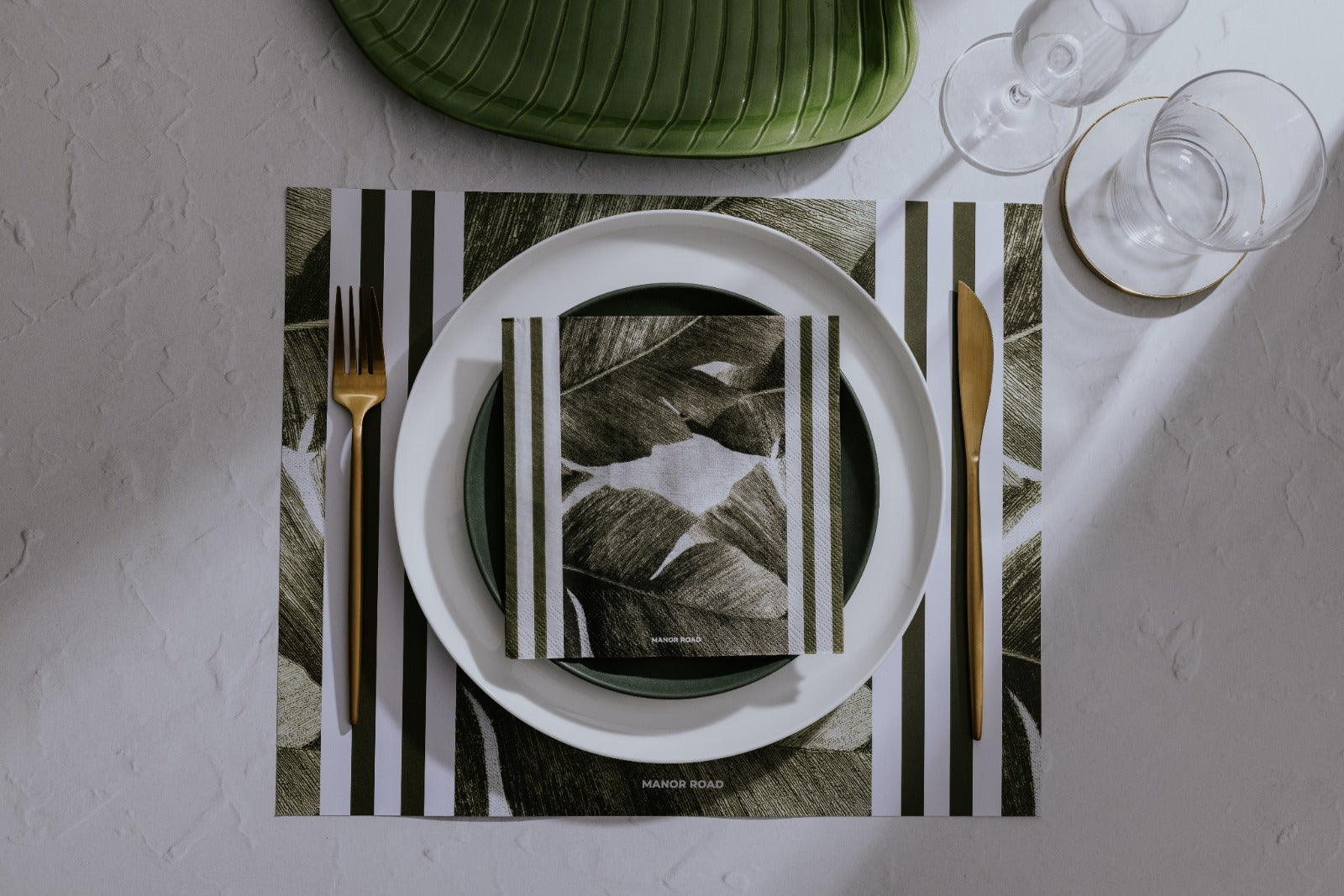 Rustic Palm Napkins - Luncheon / Cocktail