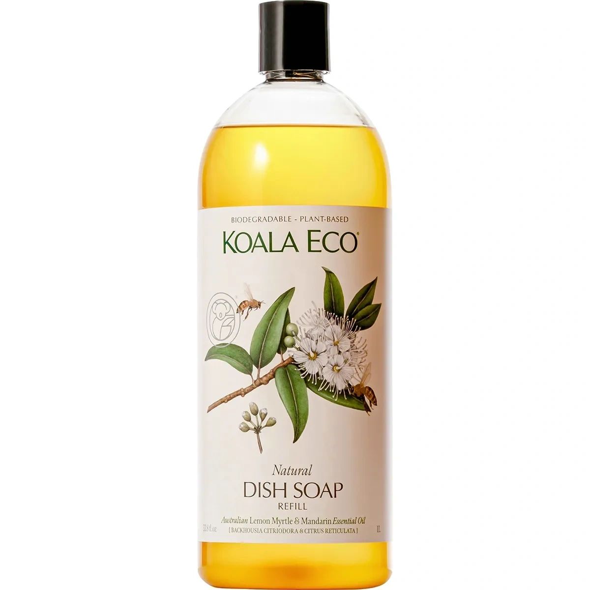 koala eco dish soap lemon myrtle & mandarin 1l (preorder - ships in 3-5 days) home and kitchen product