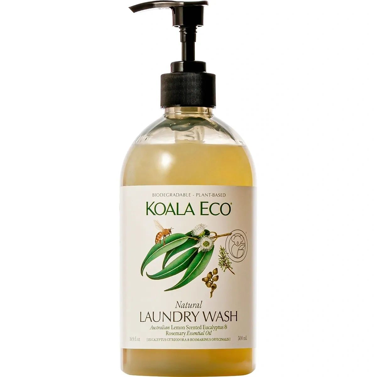 koala eco laundry wash lemon scented eucalyptus & rosemary 500ml (preorder - ships in 3-5 days) home and kitchen product