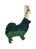 keyring - resin dog green home and kitchen product