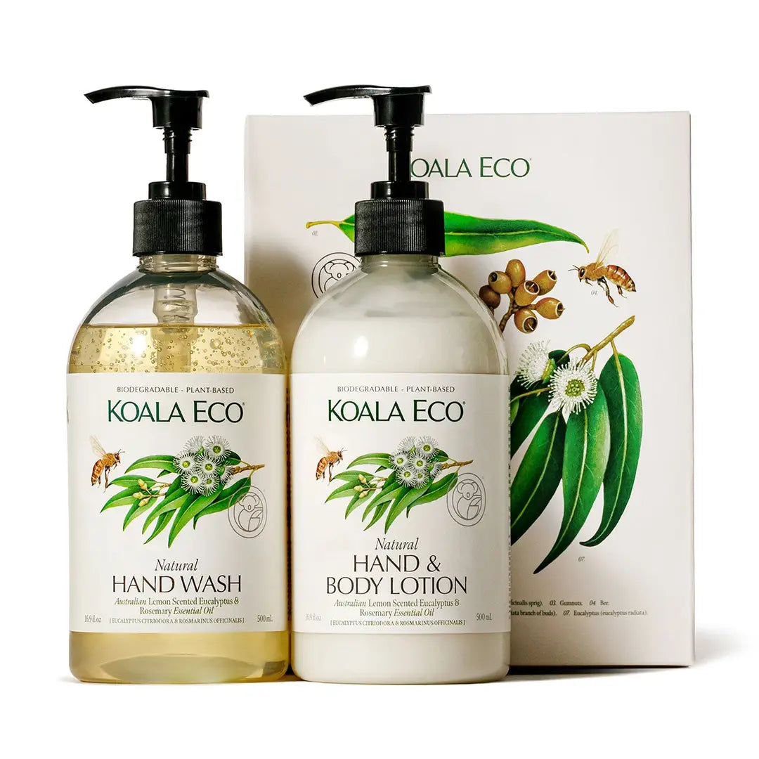 Koala Eco Gift Pack Hand Care Lemon Scented Eucalyptus & Rosemary 2pk