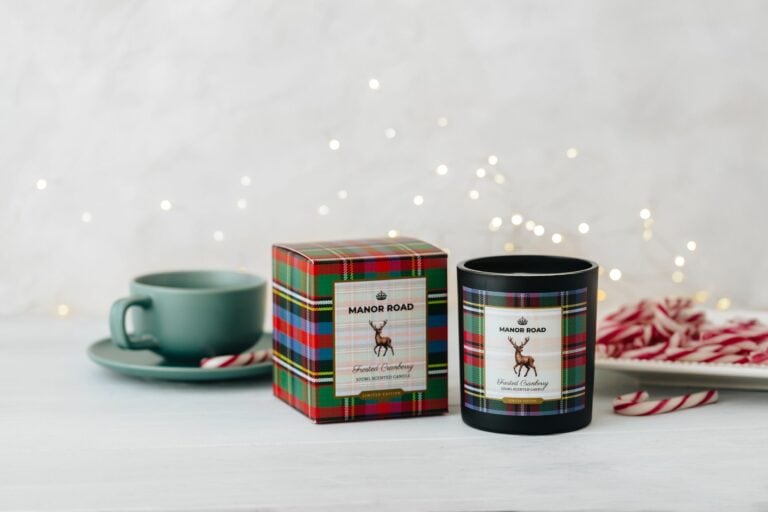 Manor Road Frosted Cranberry Candle - 300ml