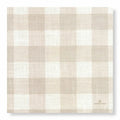decorative linen gingham natural napkins - dinner / luncheon / cocktail table napkins for dining and entertaining
