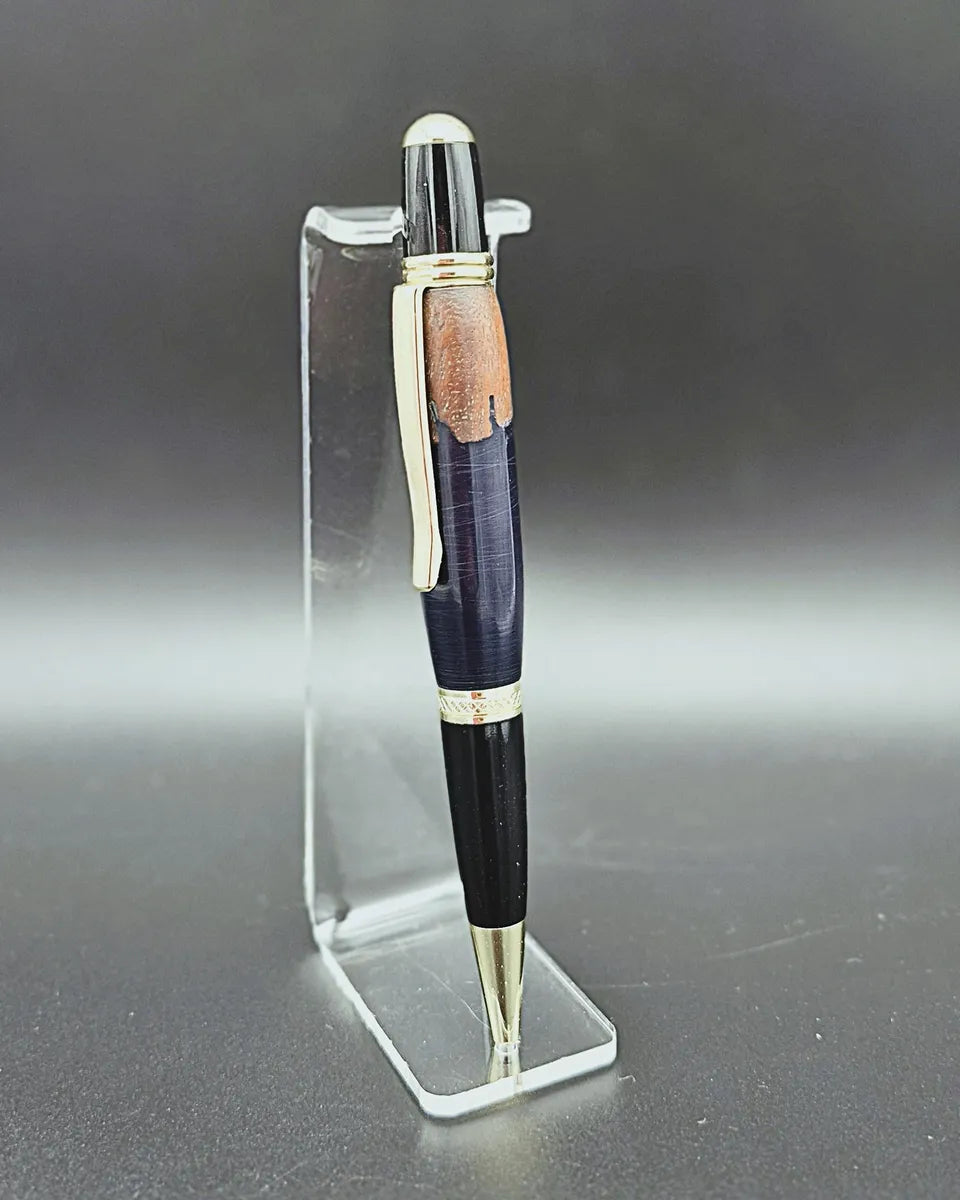 sierra twist pen - red cedar & resin handcrafted wooden writing pen