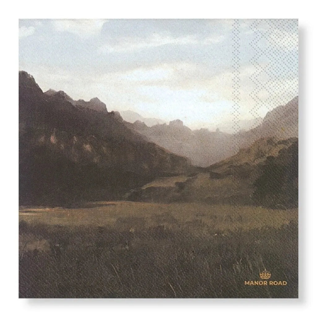 decorative the landscape napkins - dinner / luncheon / cocktail table napkins for dining and entertaining