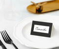manor road linen black place cards x 45pk home and kitchen product