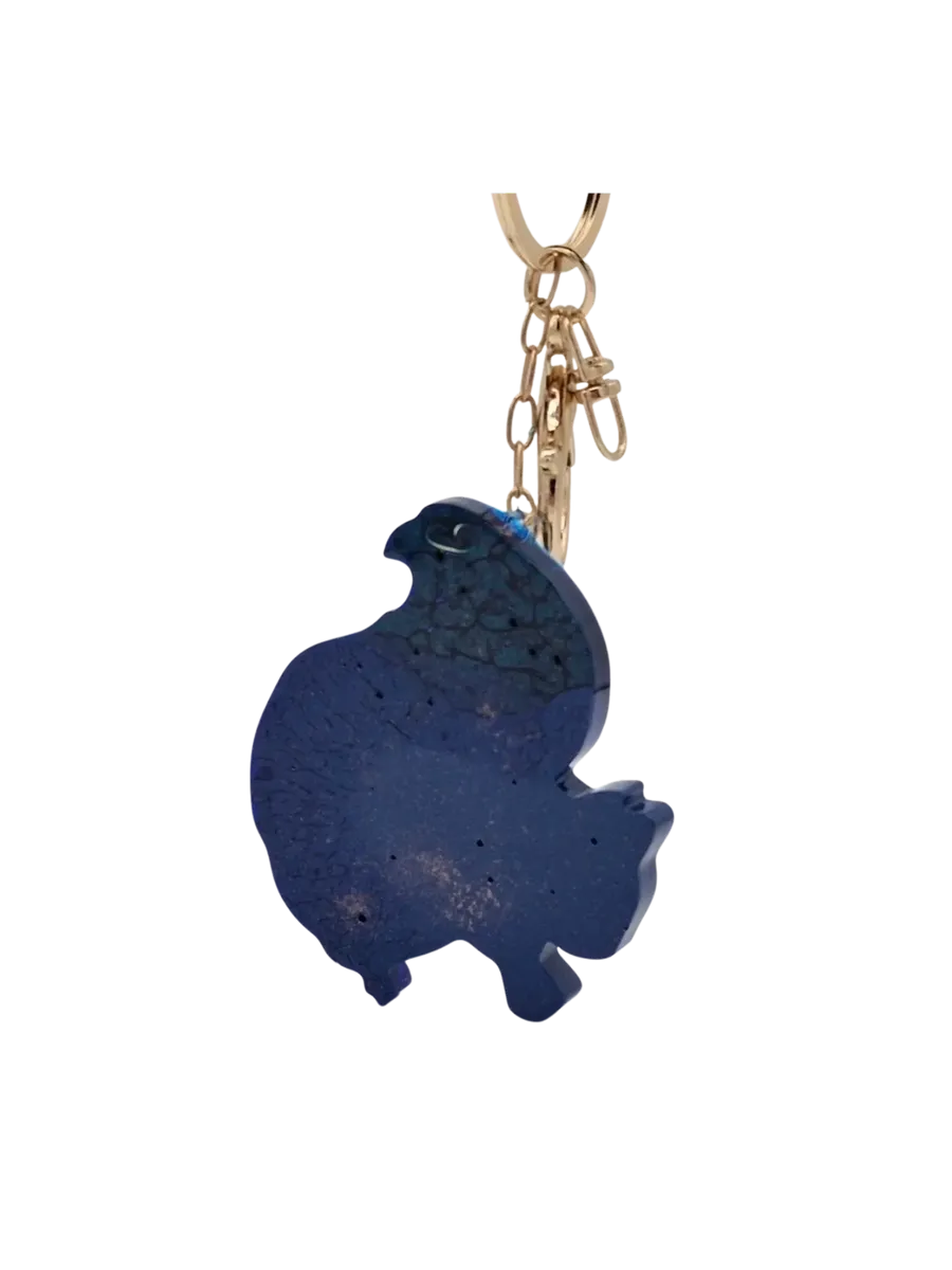 keyring - resin squirrel blue home and kitchen product