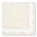 decorative linen (wave beige) napkins - dinner / luncheon / cocktail table napkins for dining and entertaining