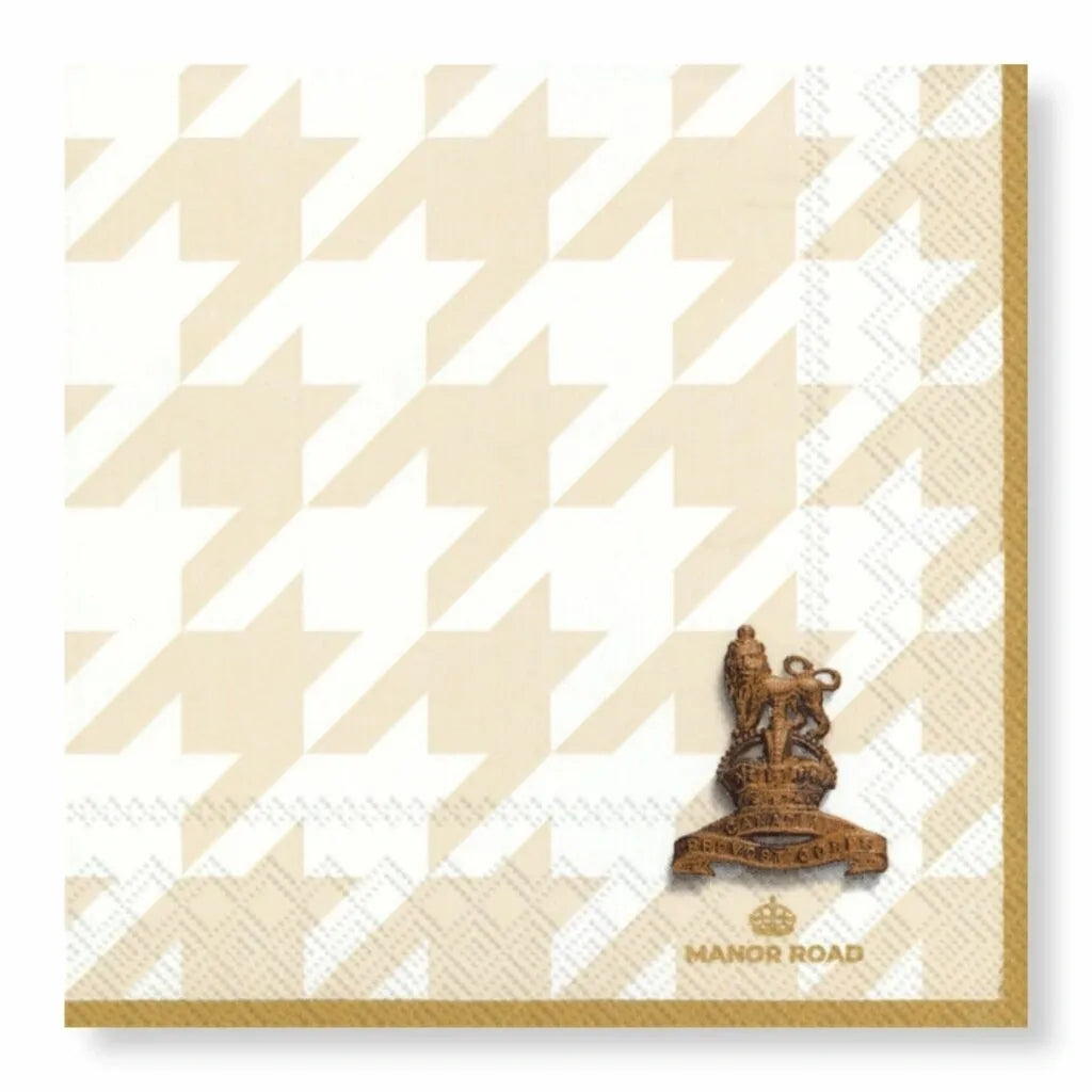 decorative classic houndstooth napkins – dinner / luncheon / cocktail table napkins for dining and entertaining