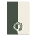 microfiber tea towel – white berry wreath decorative kitchen tea towel for home kitchen