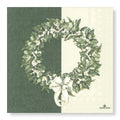 decorative white berry wreath napkins – dinner / luncheon / cocktail table napkins for dining and entertaining