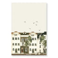 microfiber tea towel - city life decorative kitchen tea towel for home kitchen